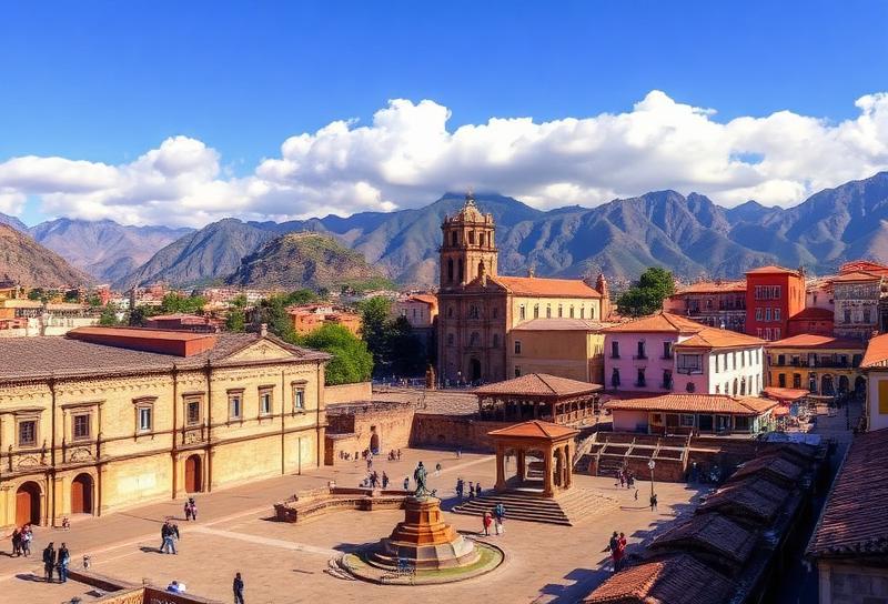 Praça de Armas de Cusco no Peru