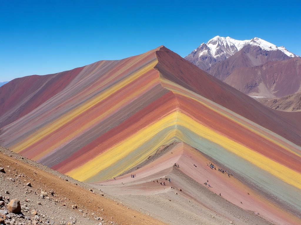 Montanha Colorida de Vinicunca no Peru