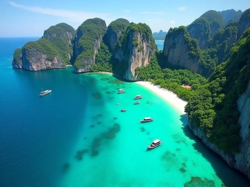 Praias de Koh Phi Phi na Tailândia