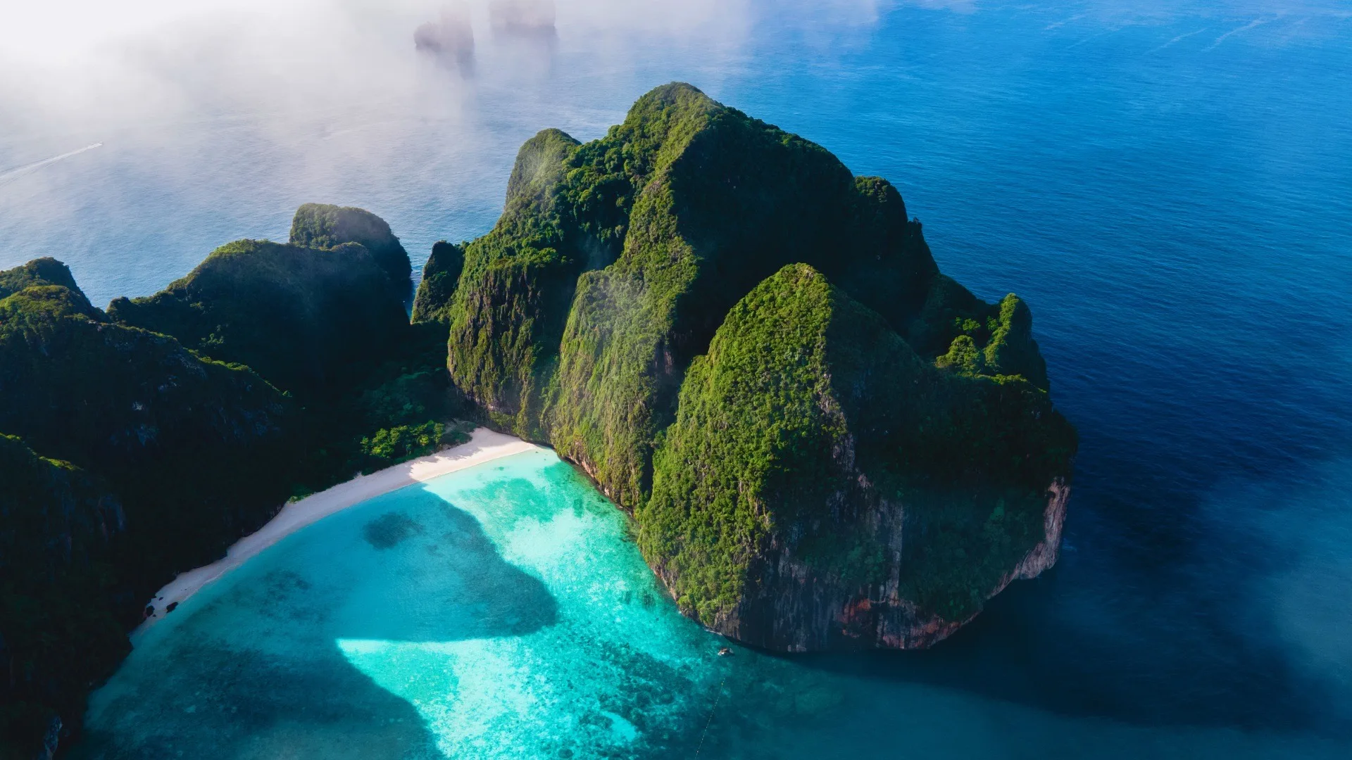 Maya Bay vista aérea